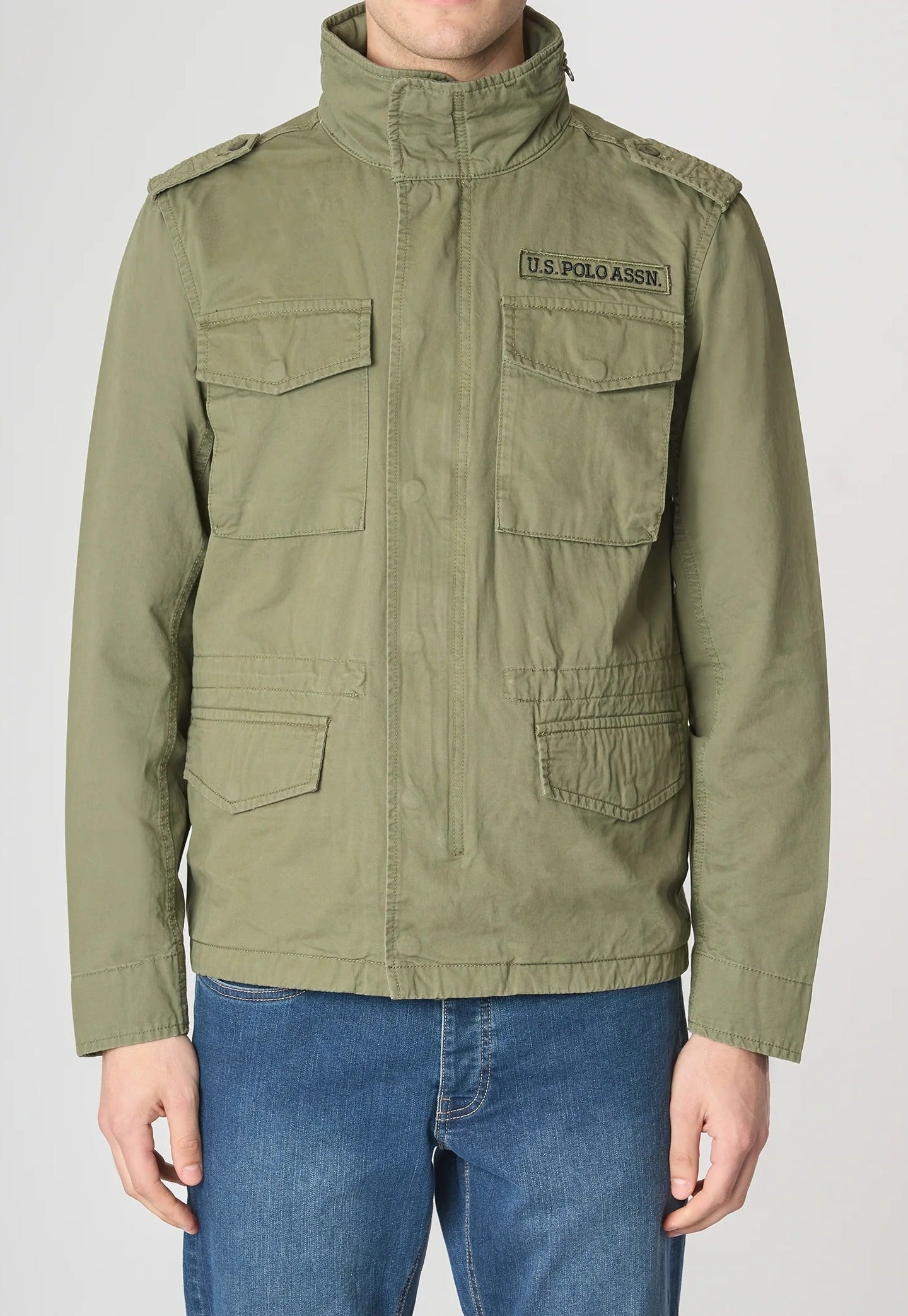 U.S. POLO ASSN. Giacca Uomo WIL FIELD-Verde Militare