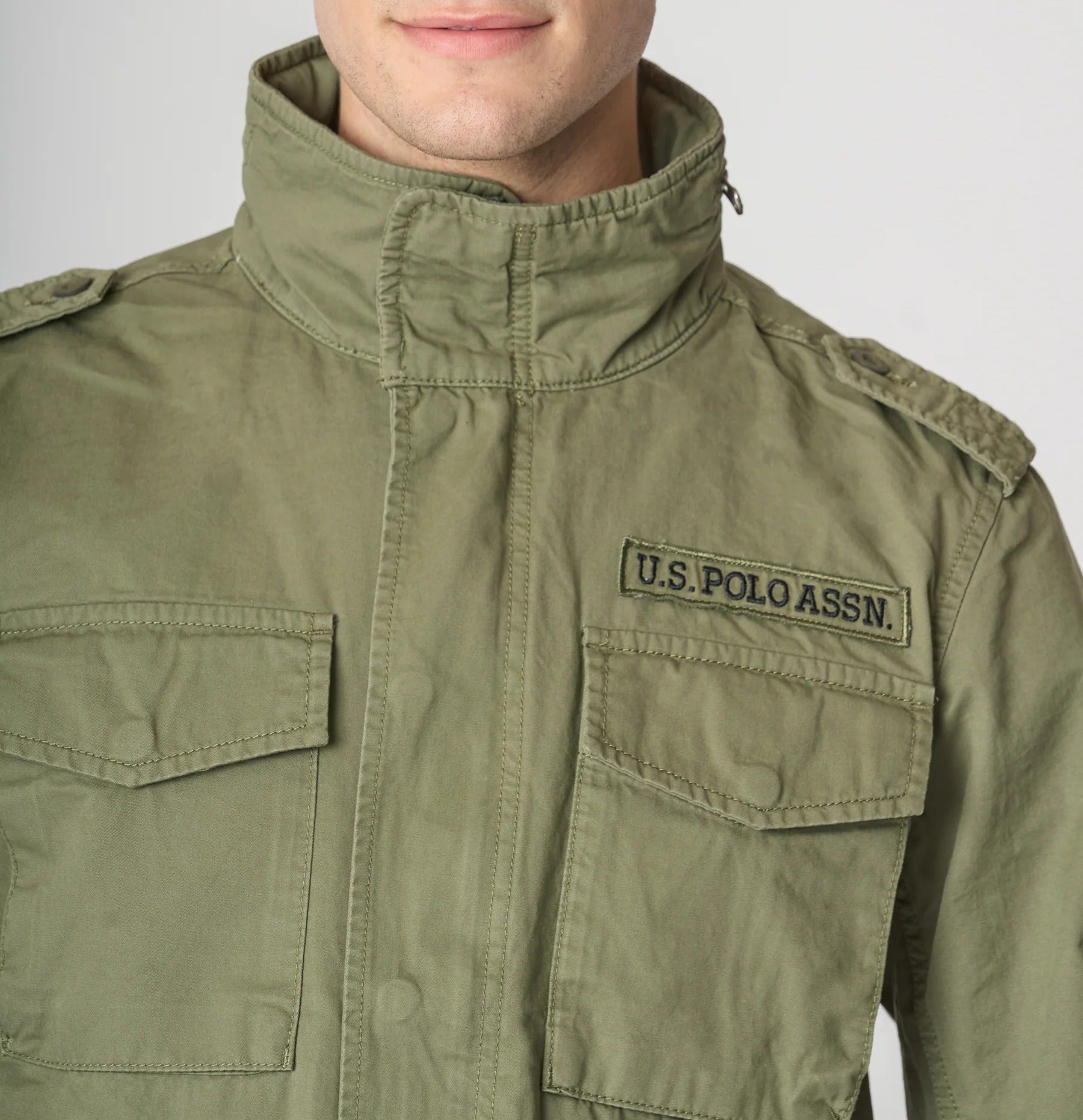 U.S. POLO ASSN. Giacca Uomo WIL FIELD-Verde Militare
