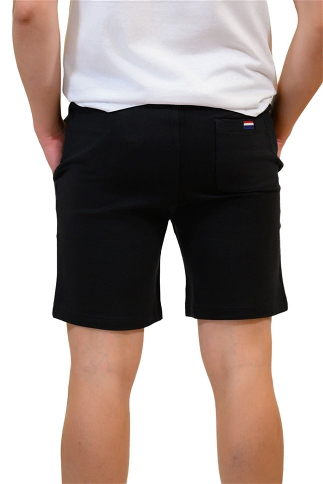 U.S. POLO ASSN. Shorts Uomo BALD Felpa Cotone-Nero