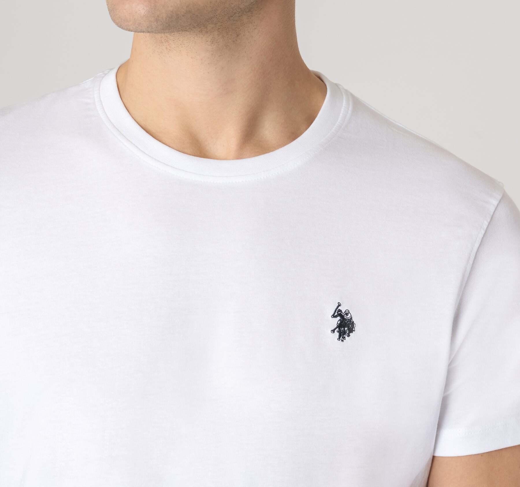 U.S. POLO ASSN. T-Shirt Uomo Mick-Bianco