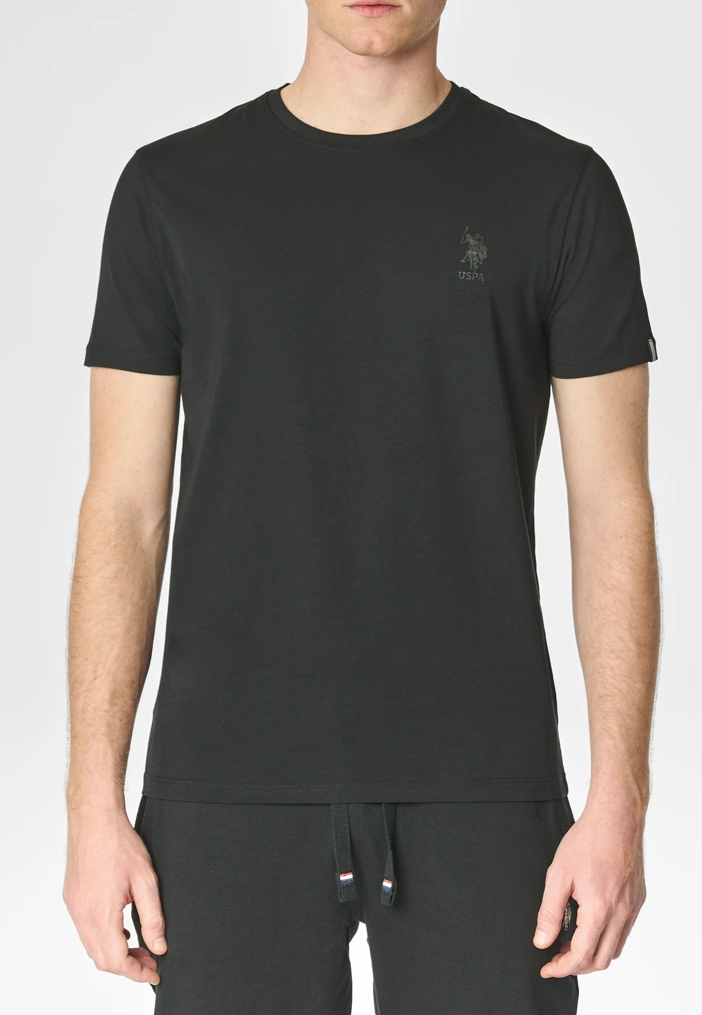 U.S. POLO ASSN. T-Shirt Uomo Mick Reflect Tape-Nero