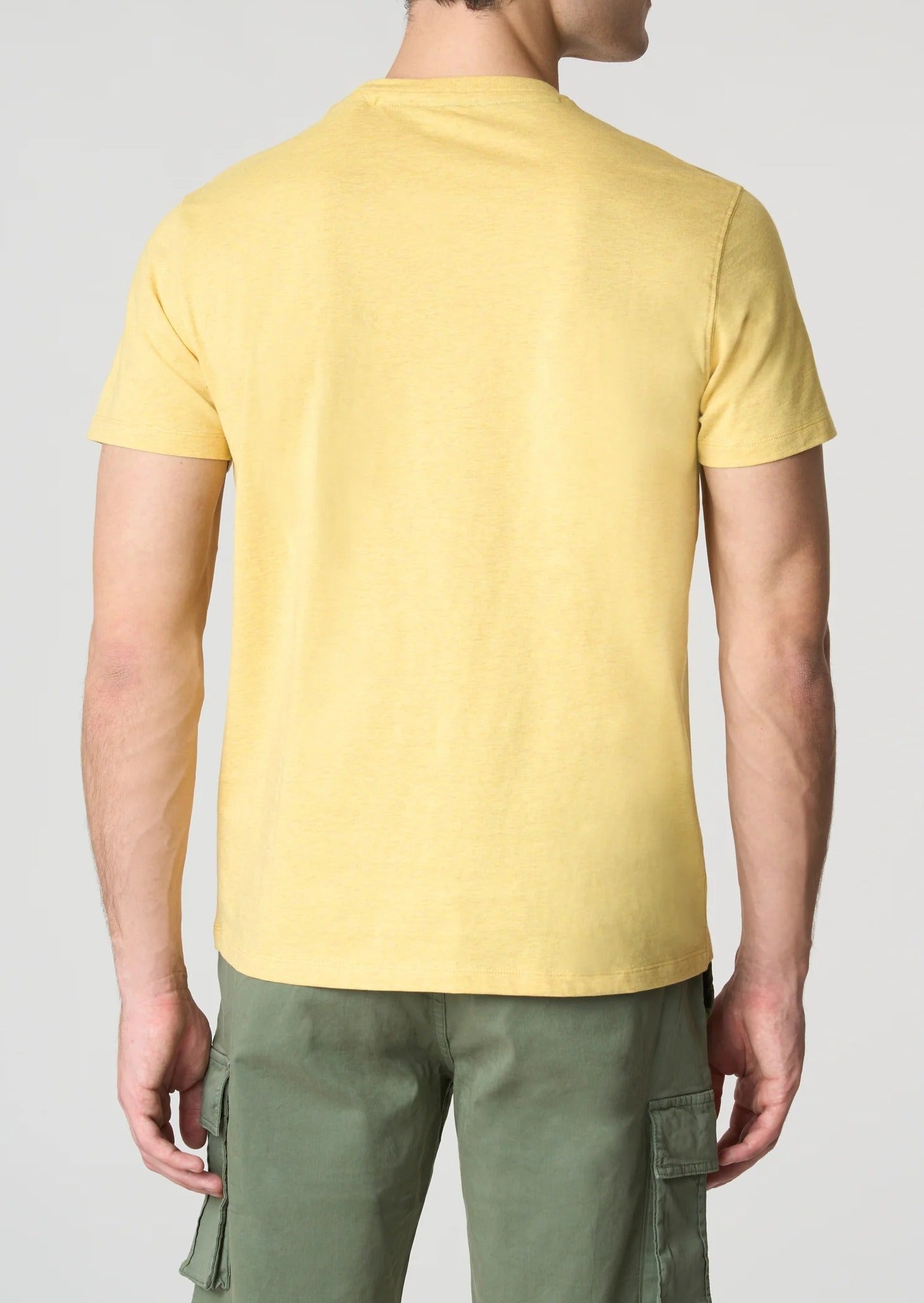U.S. POLO ASSN. T-Shirt Uomo Mick Melange-Giallo Zafferano