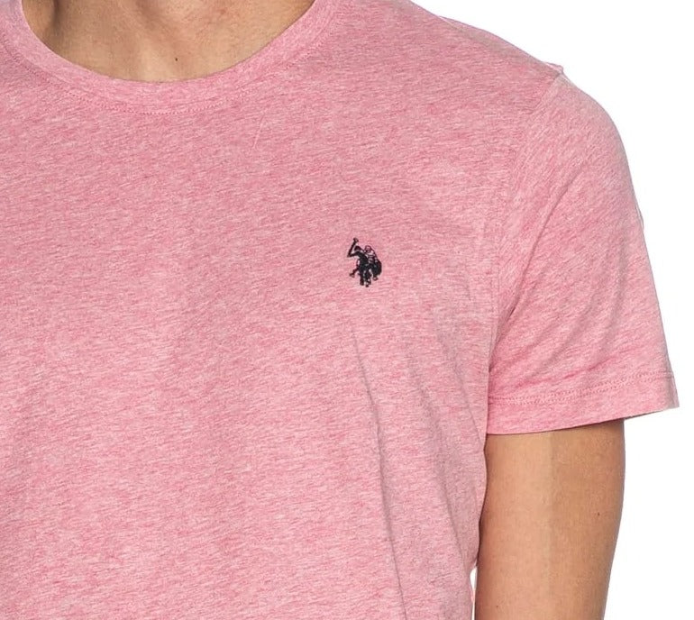 U.S. POLO ASSN. T-Shirt Uomo Mick Melange-Rosa