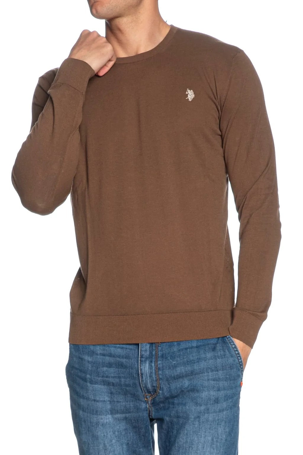 U.S. POLO ASSN. Maglia Uomo Kemp-Marrone