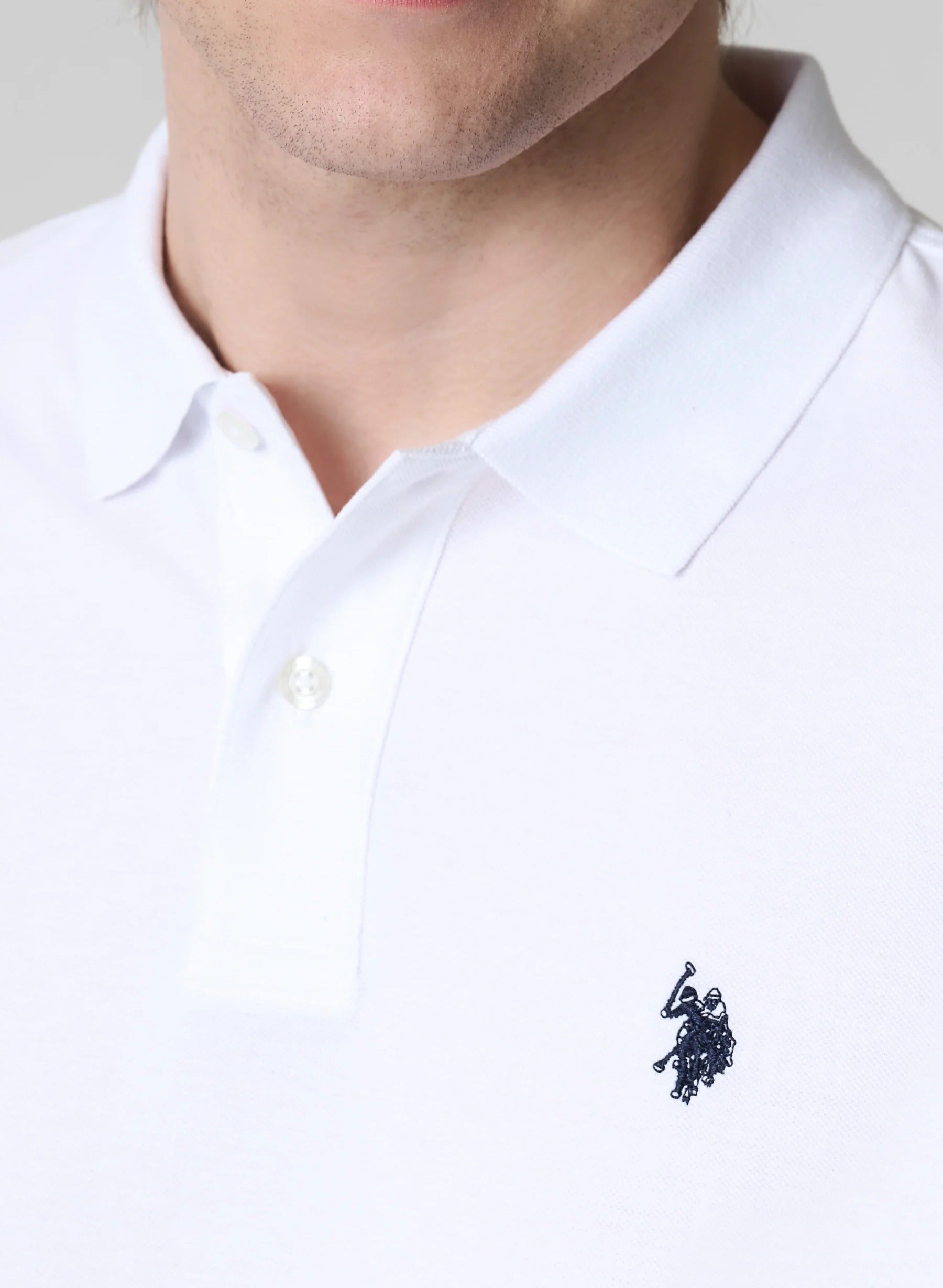 U.S. POLO ASSN. Polo Uomo King Basic-Bianco