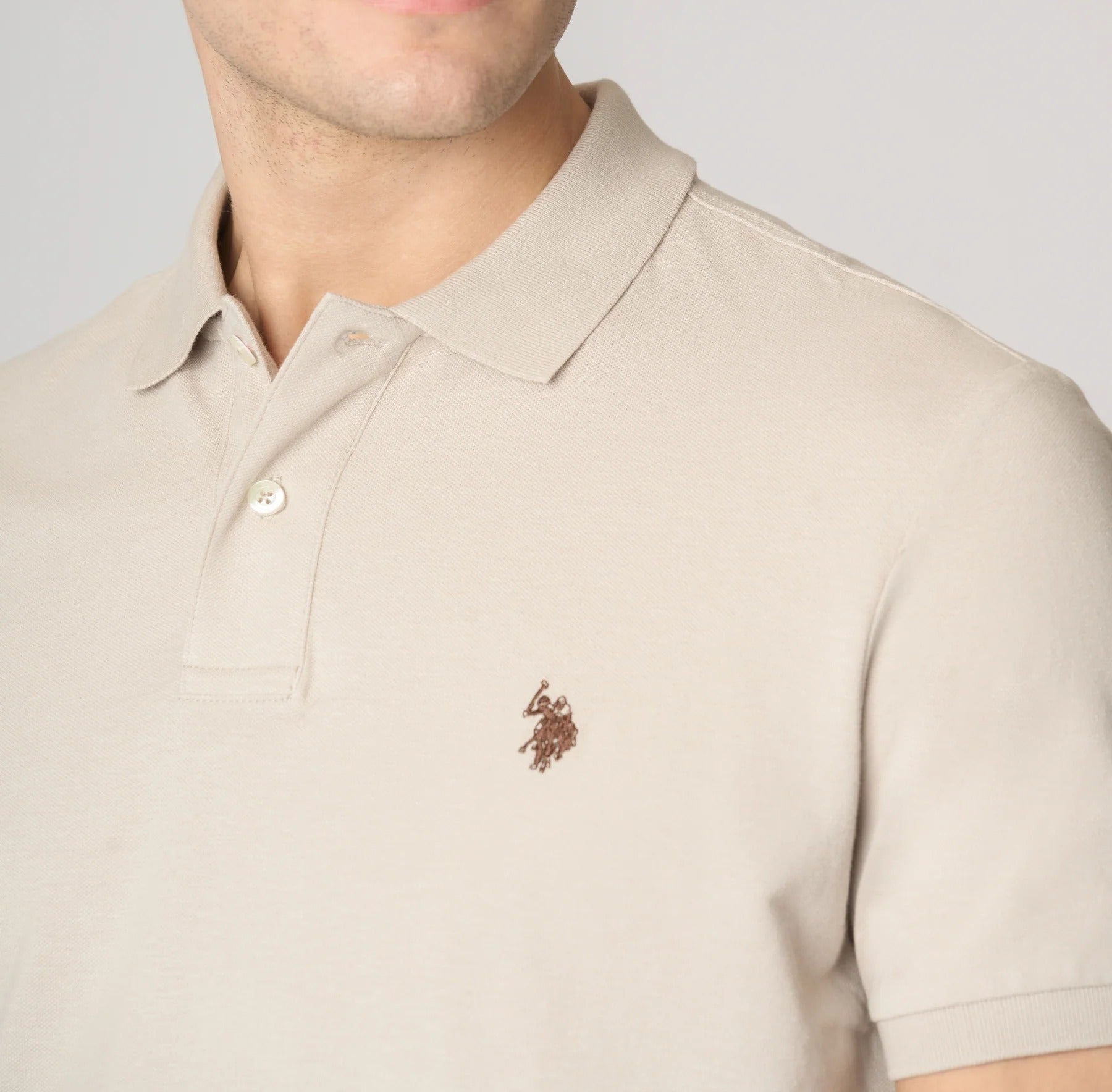 U.S. POLO ASSN. Polo Uomo King Basic-Beige