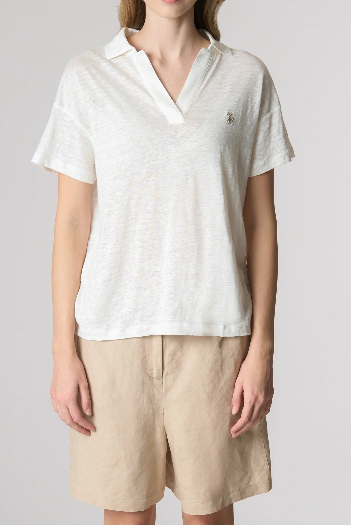 U.S. POLO ASSN. Polo Donna Ada-Bianco