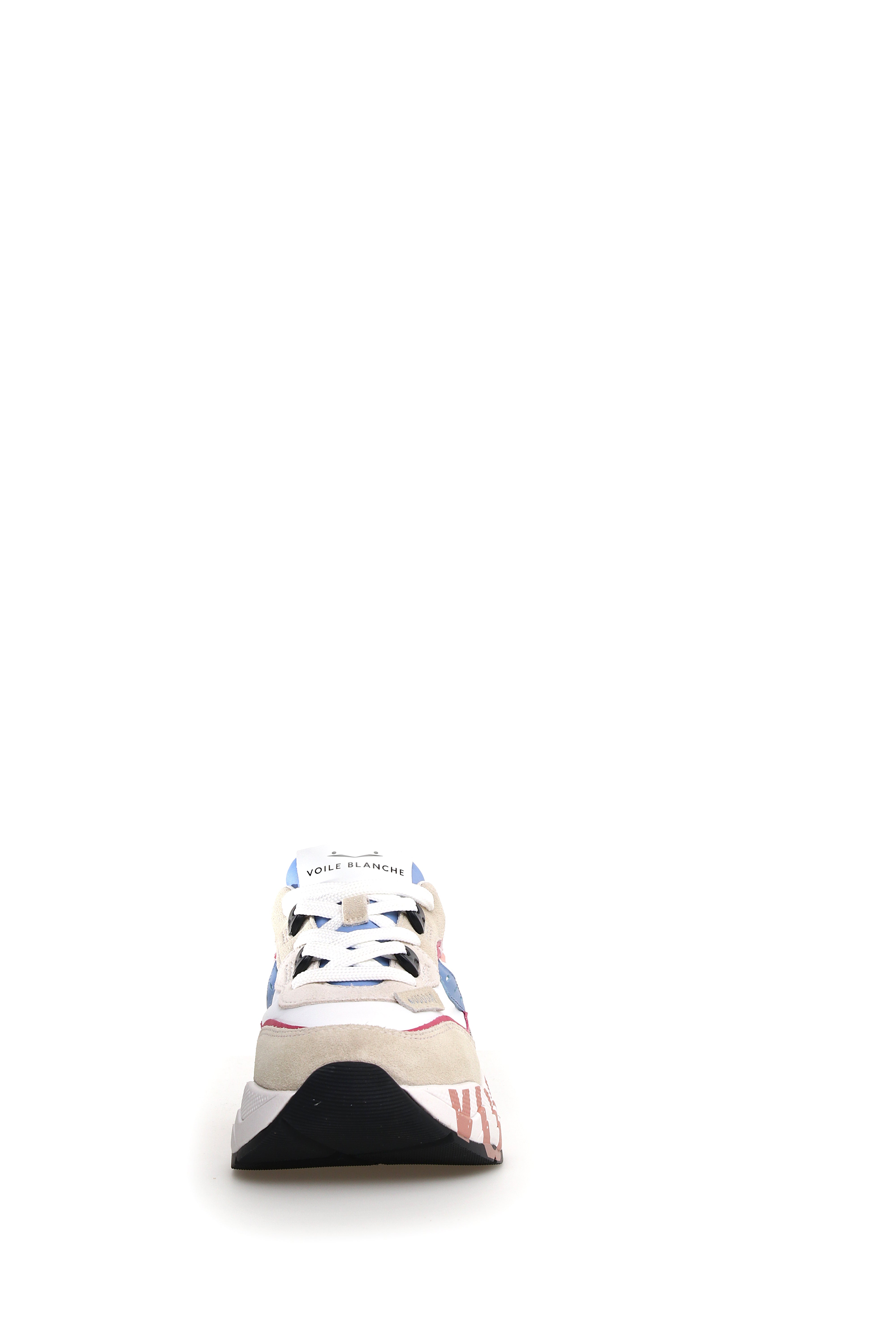 VOILE BLANCHE Sneaker Donna Club105-Bianco Rosa Blu