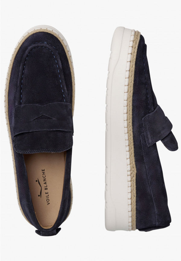 VOILE BLANCHE Mocassino Uomo Layton Mok 3-Blu