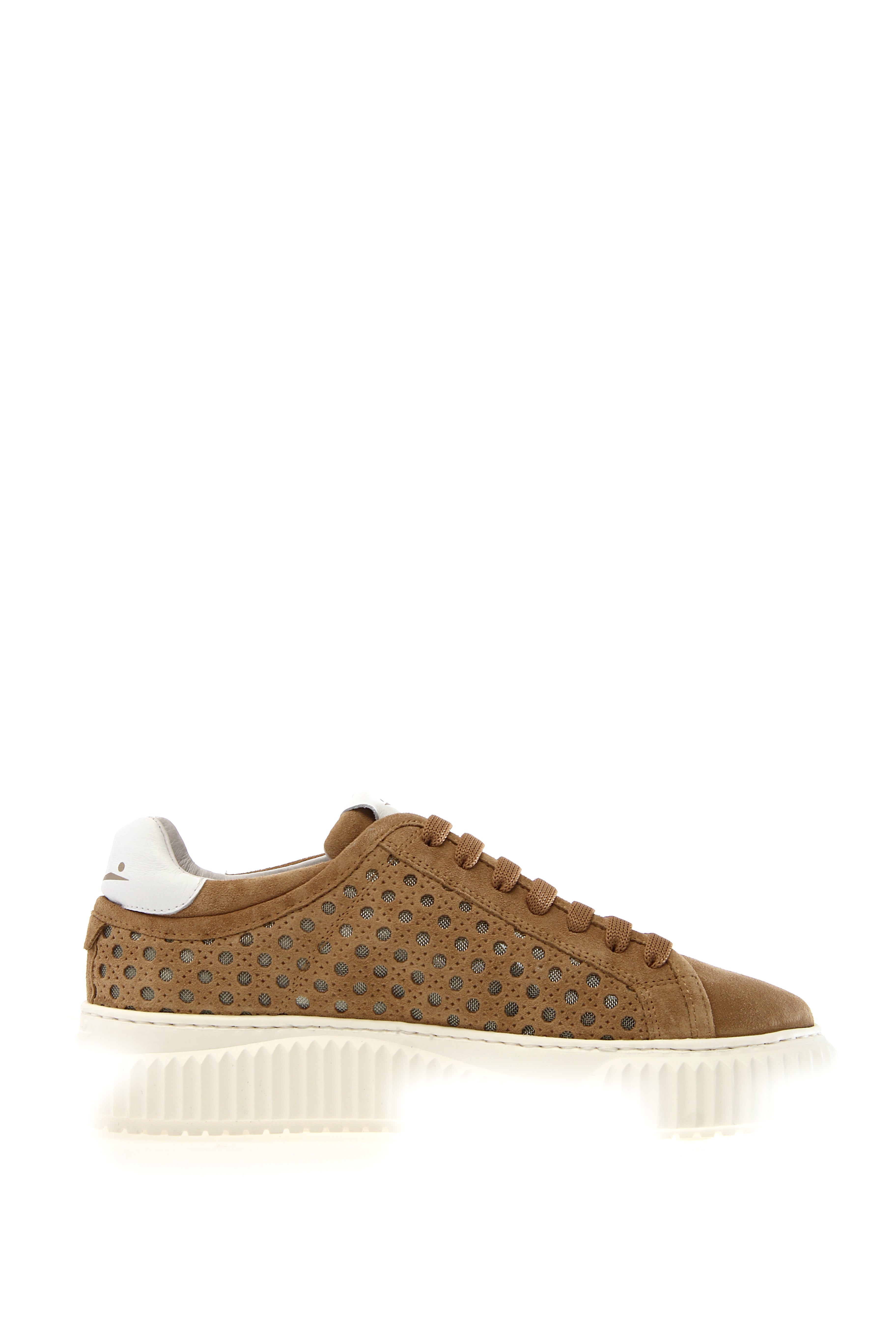 VOILE BLANCHE Sneaker Donna Herika Perforated-Caramello