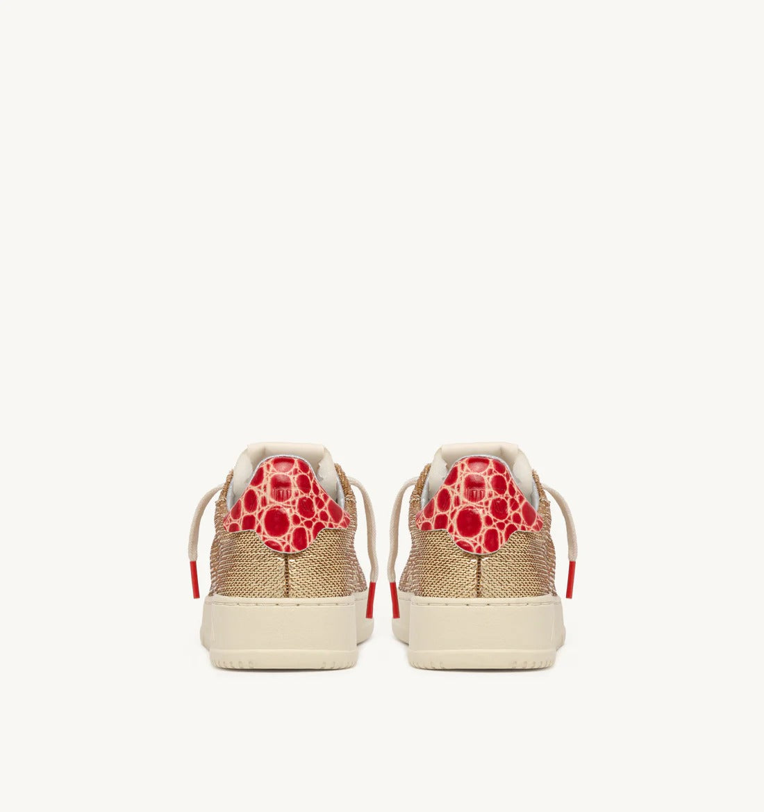 AUTRY Sneaker Donna Dallas Low-PlatinumPaillettes Red Cro
