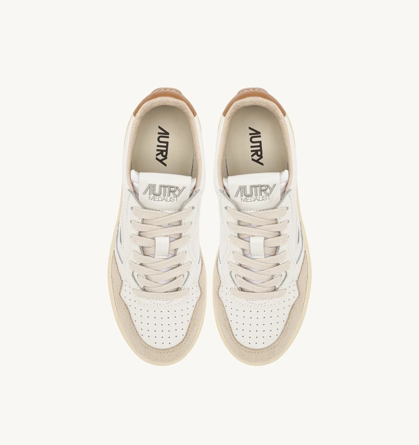 AUTRY Sneaker Uomo Medalist Low-White Brown Sugar