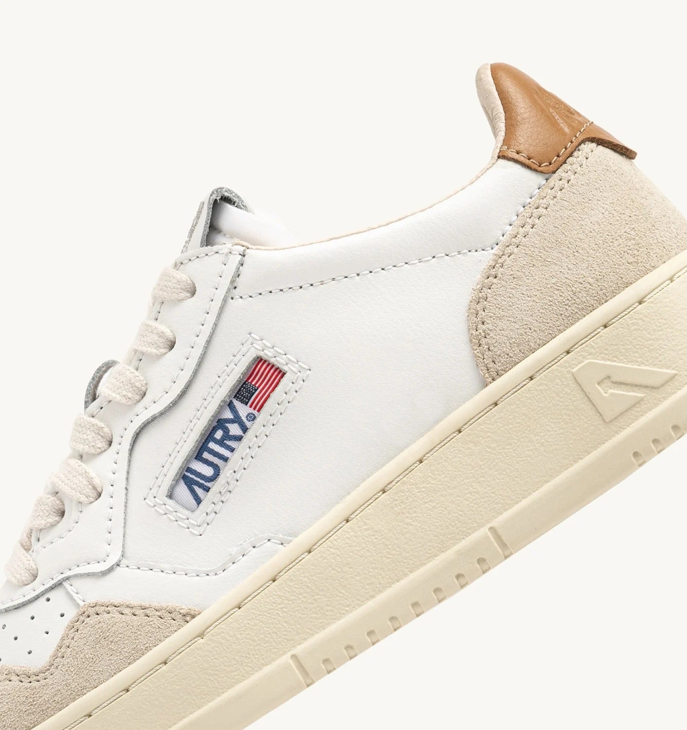 AUTRY Sneaker Uomo Medalist Low-White Brown Sugar