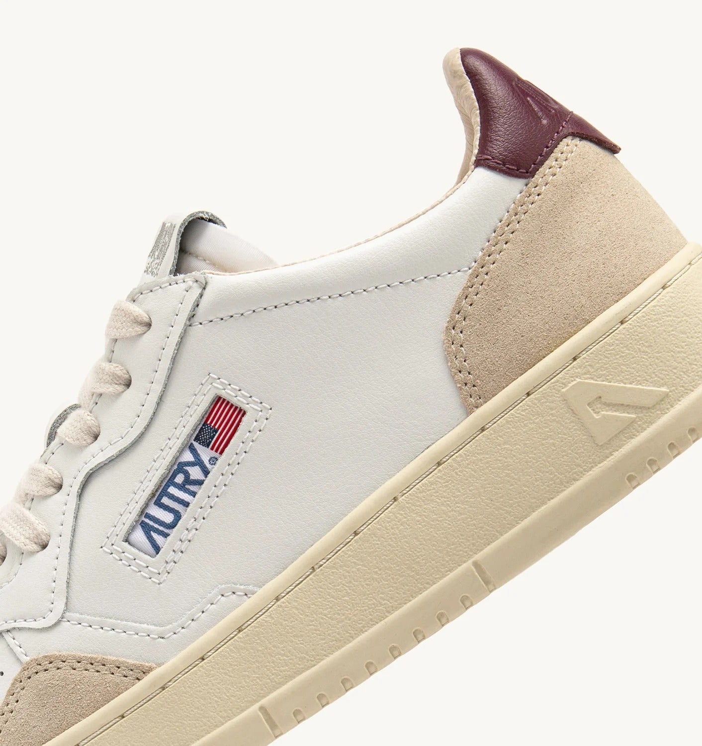 AUTRY Sneaker Uomo Medalist Low-White Burgundy