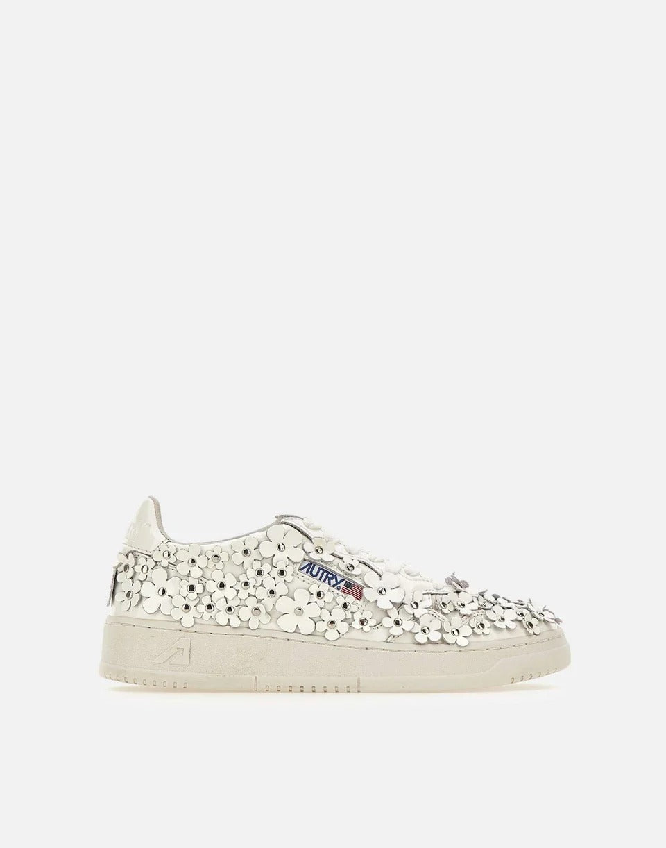 AUTRY Sneaker Donna Medalist Low-Flower White