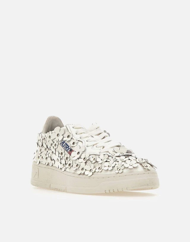 AUTRY Sneaker Donna Medalist Low-Flower White