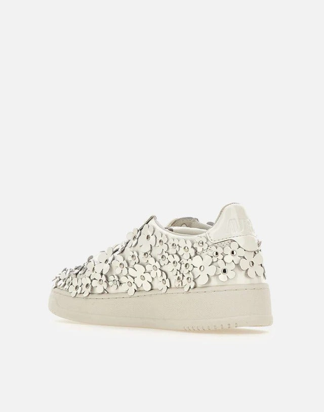AUTRY Sneaker Donna Medalist Low-Flower White