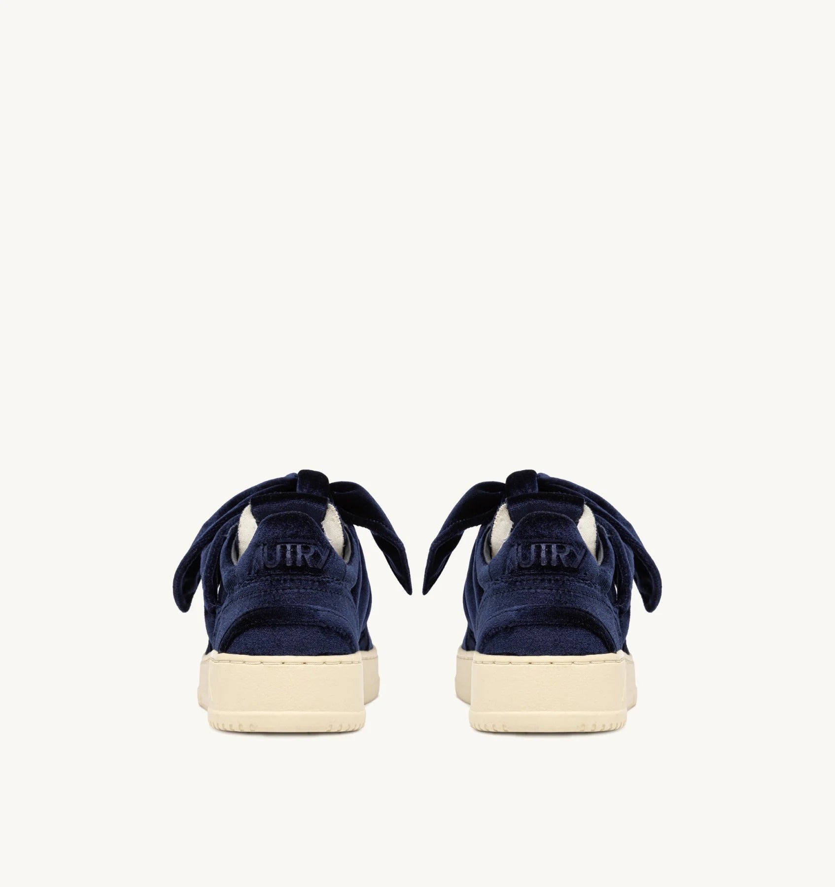 AUTRY Sneaker Donna Medalist Low Velvet Bow-Blue Space