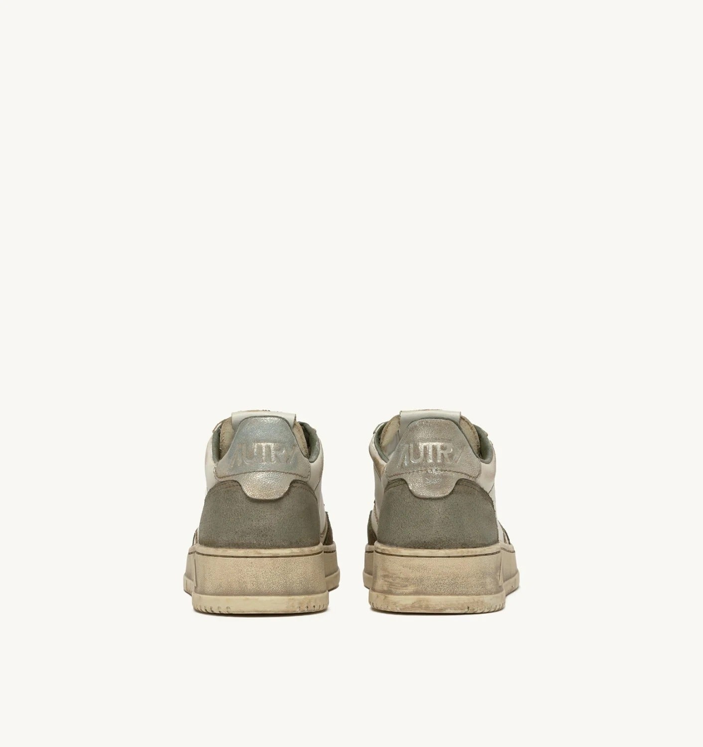AUTRY Sneakers Uomo Medalist Low Super Vintage-Lizard Silver