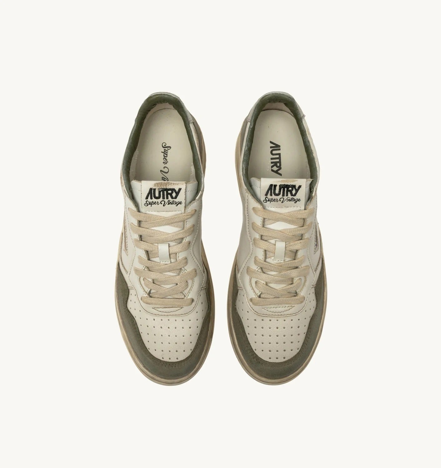 AUTRY Sneakers Uomo Medalist Low Super Vintage-Lizard Silver