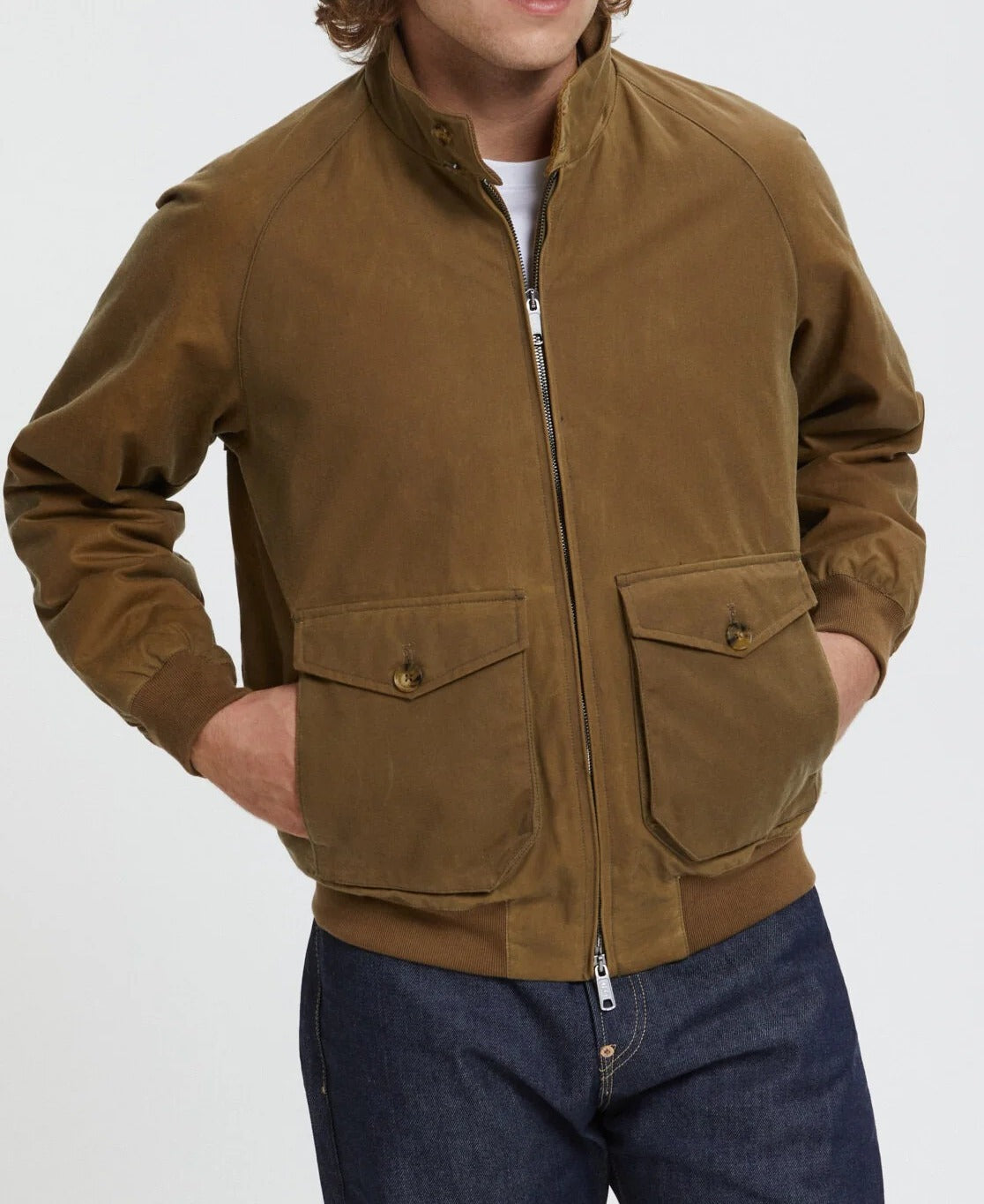 BARACUTA Giubbino Uomo G9 Waxed-Tan