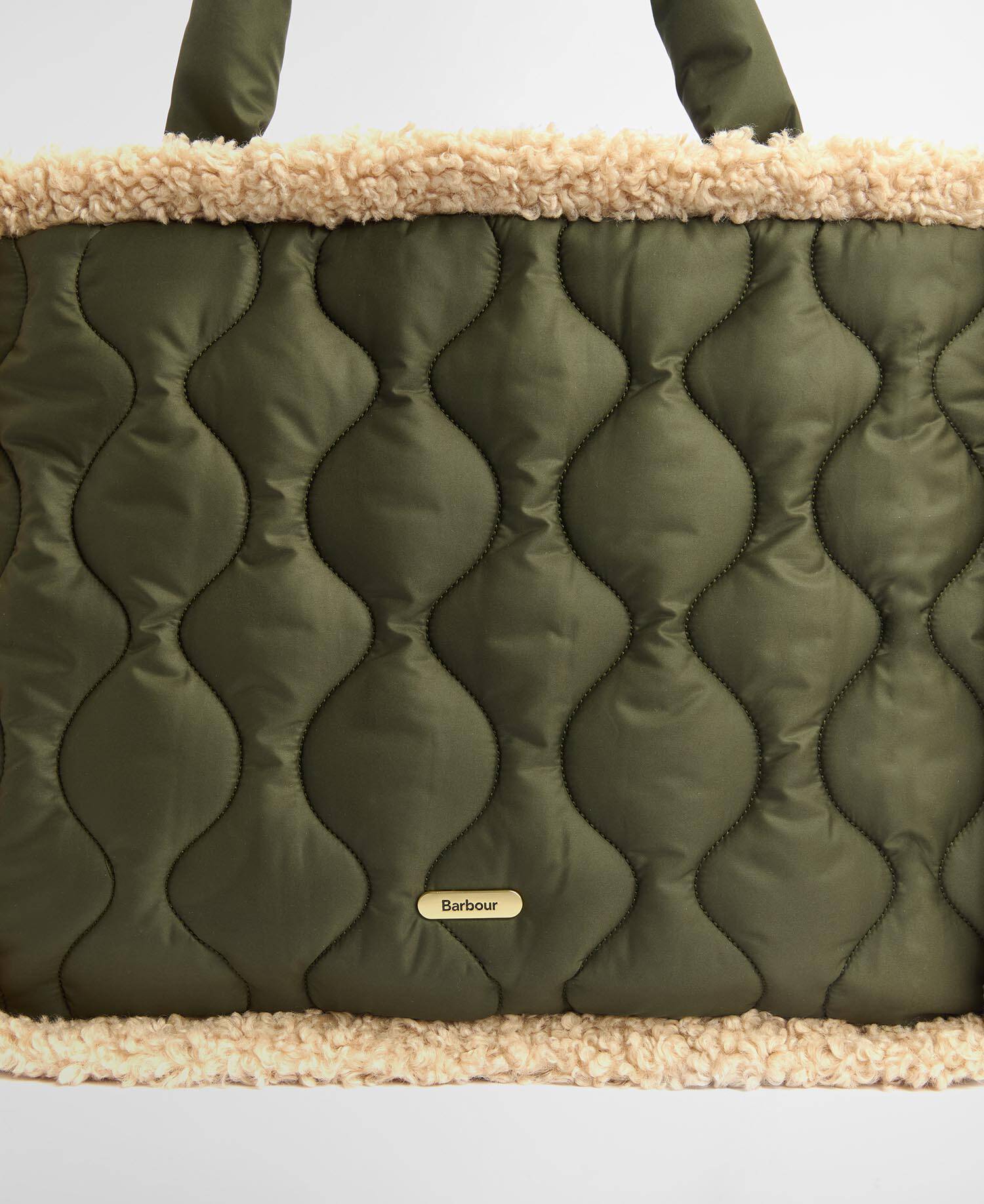 BARBOUR Borsa Donna Marnie Quilted Tote Bag-Olive