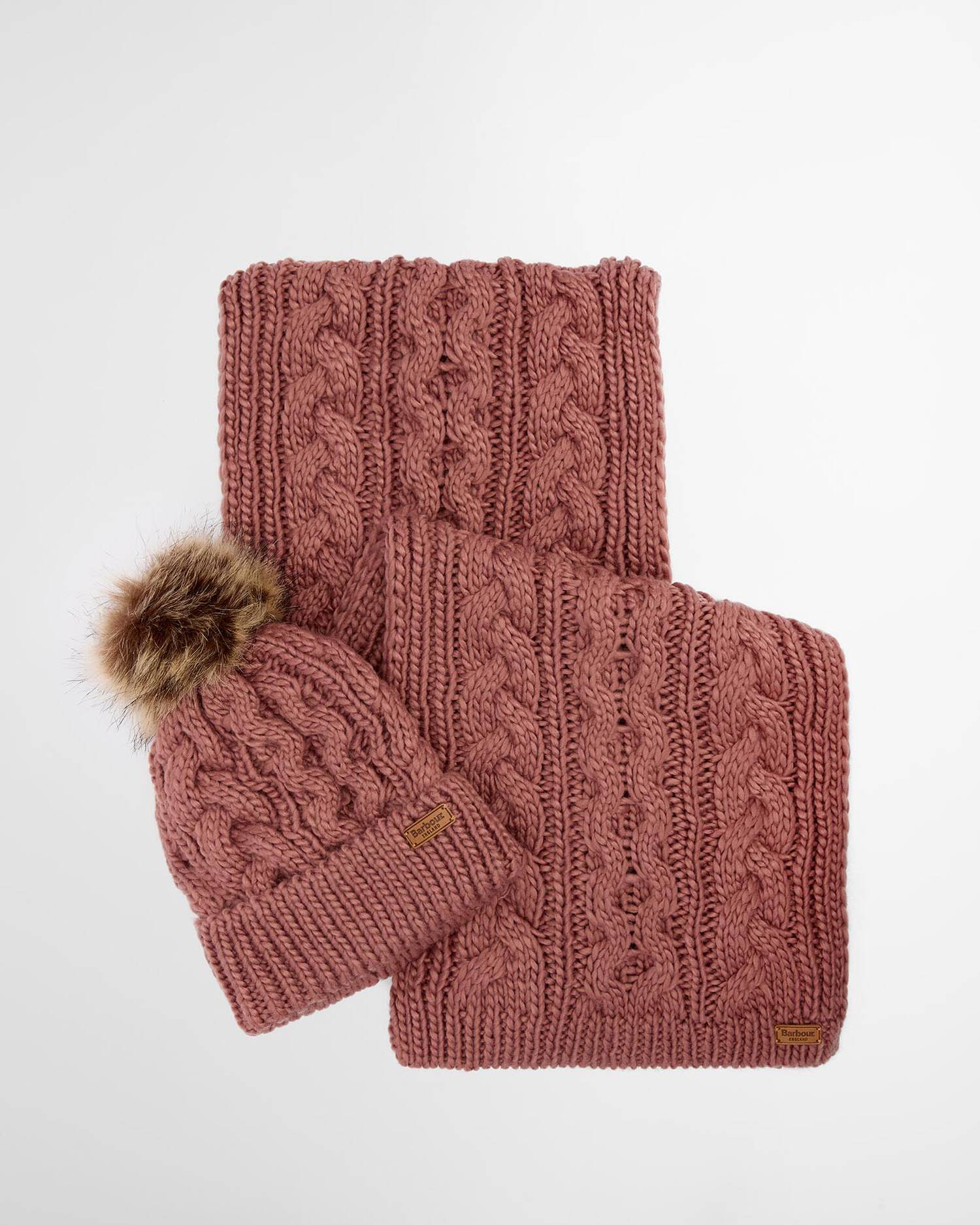 BARBOUR Set Regalo Donna Berretto & Sciarpa Penshaw-Arabesque