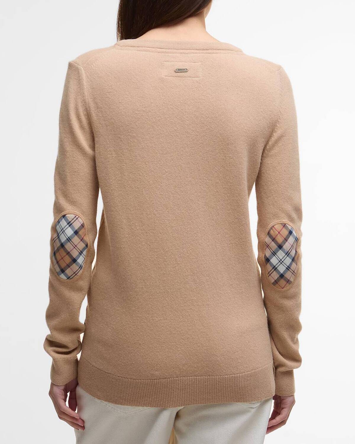 BARBOUR Maglia Donna Girocollo Pendle-Pale Camel Hessian