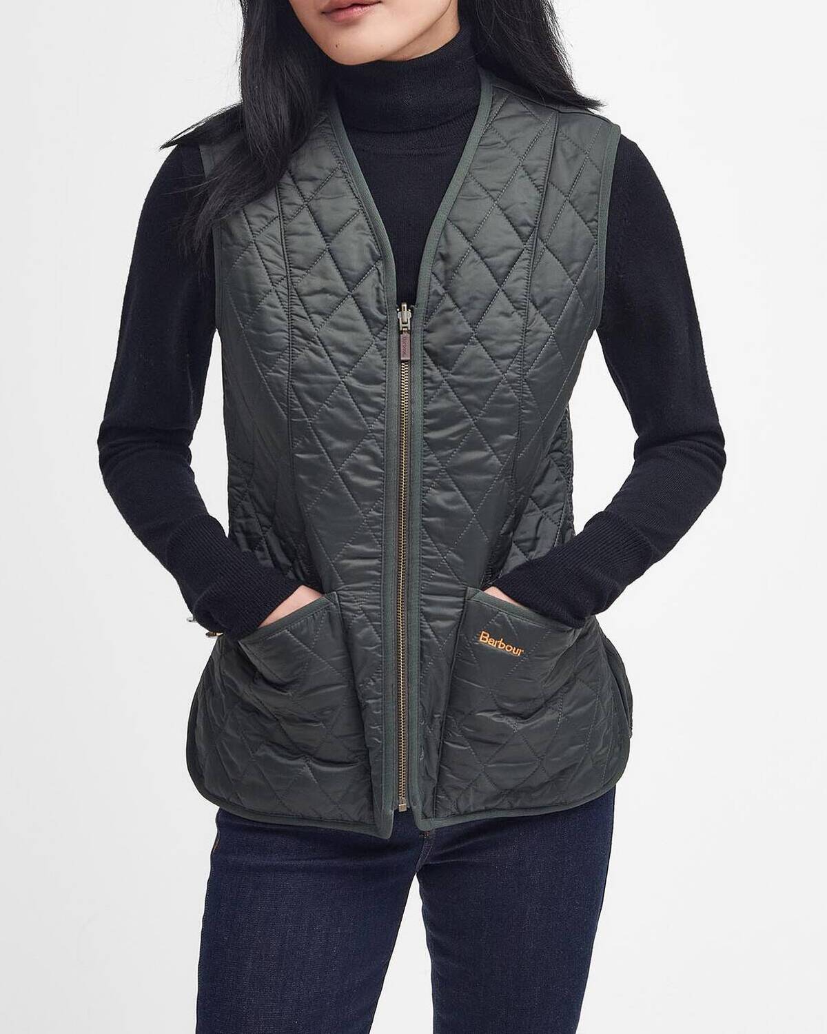 BARBOUR Smanicato Donna Betty Liner-Dark Olive