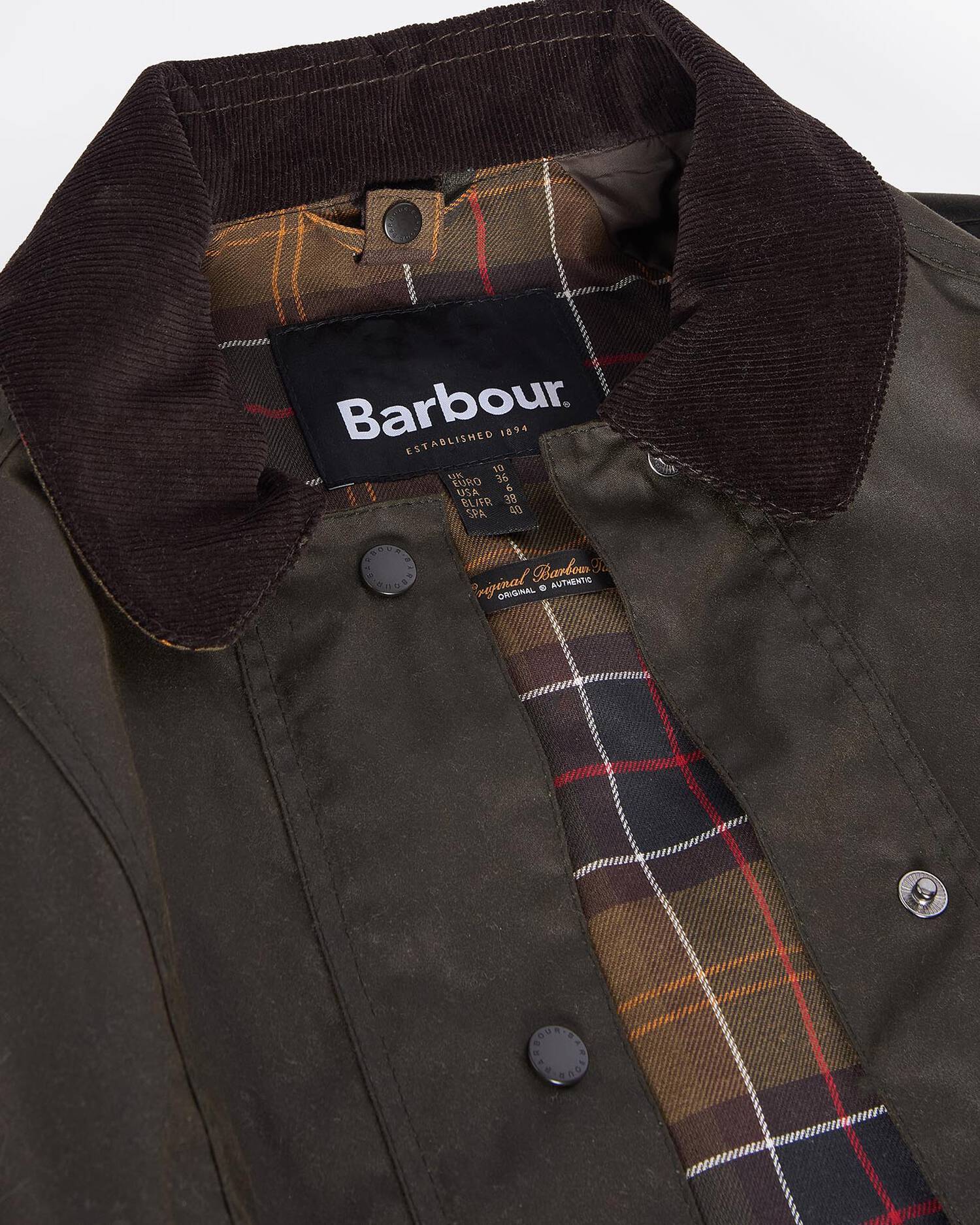 BARBOUR Giacca Donna Classic Beadnell Wax-Olive