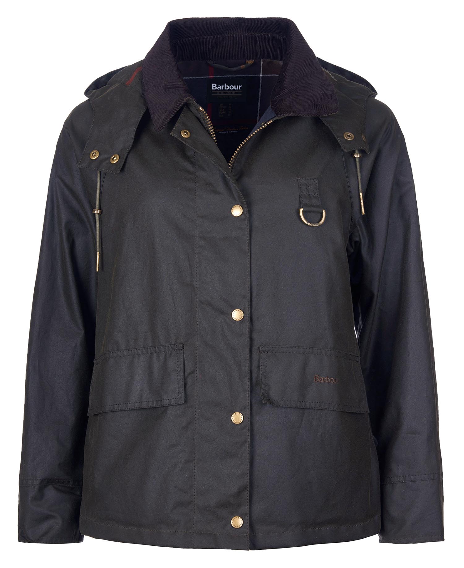 BARBOUR Giacca Donna Avon Wax-Olive