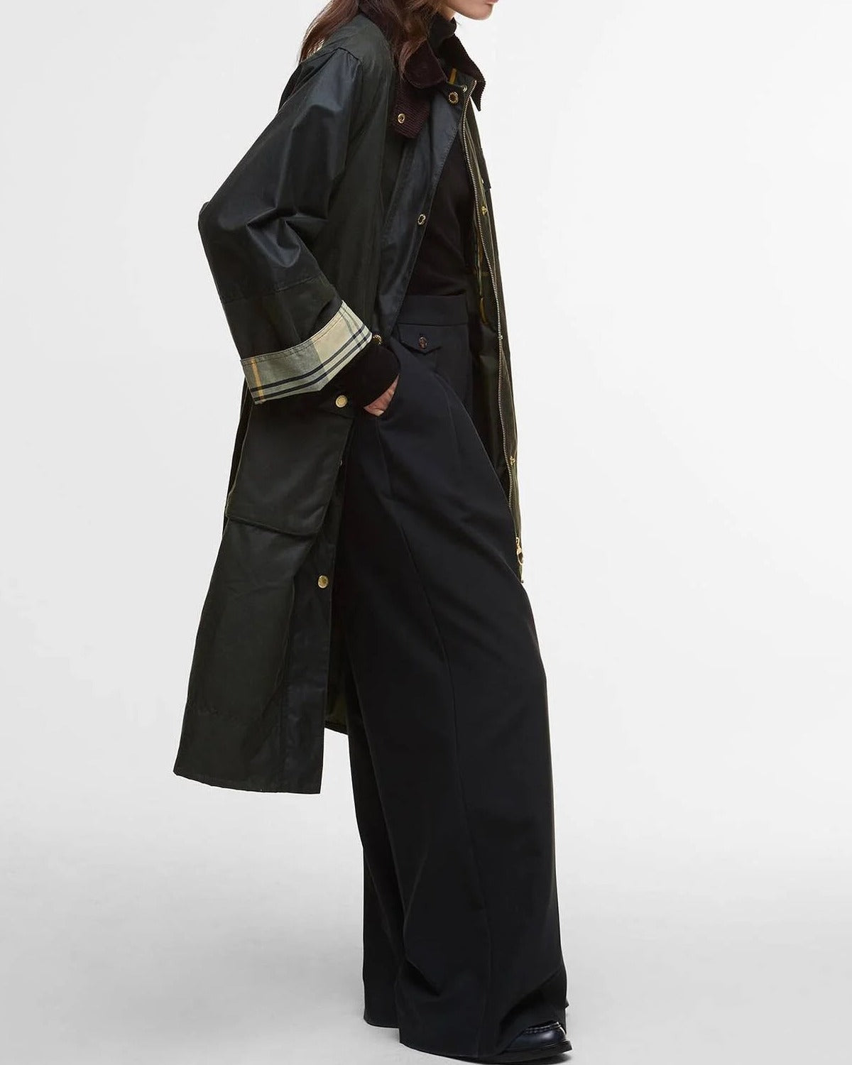 BARBOUR Trench Donna Milda Wak-Fern Sage