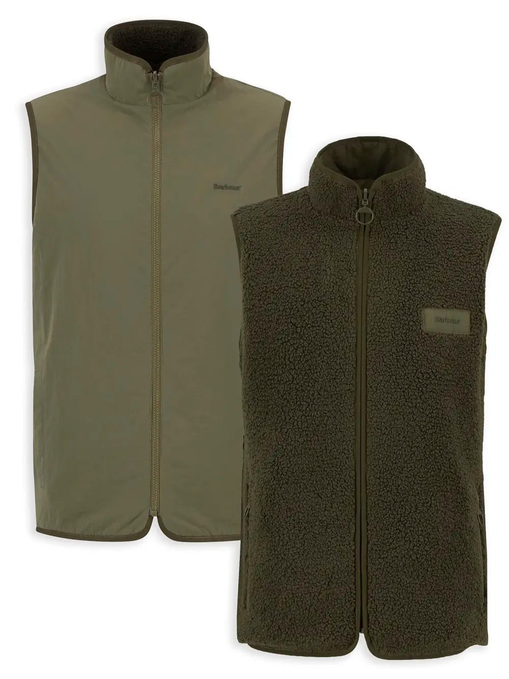 BARBOUR Gilet Uomo Reversible Pile-Fern