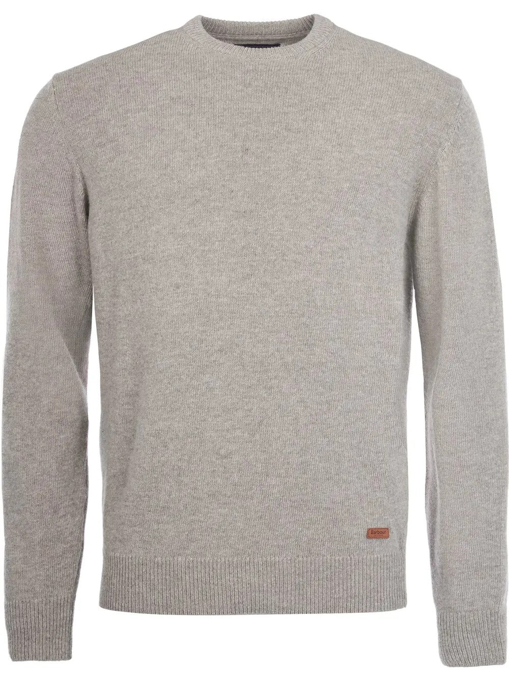BARBOUR Maglia Uomo ESSENTIAL PATCH CREW-Stone