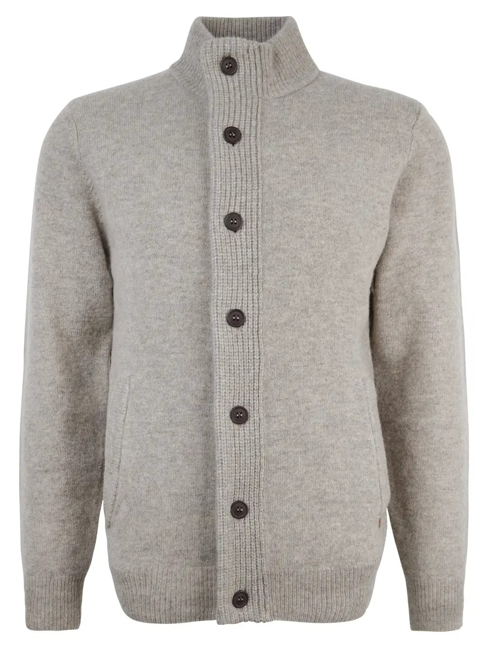 BARBOUR Maglione Uomo Essential Patch Zip-New Stone