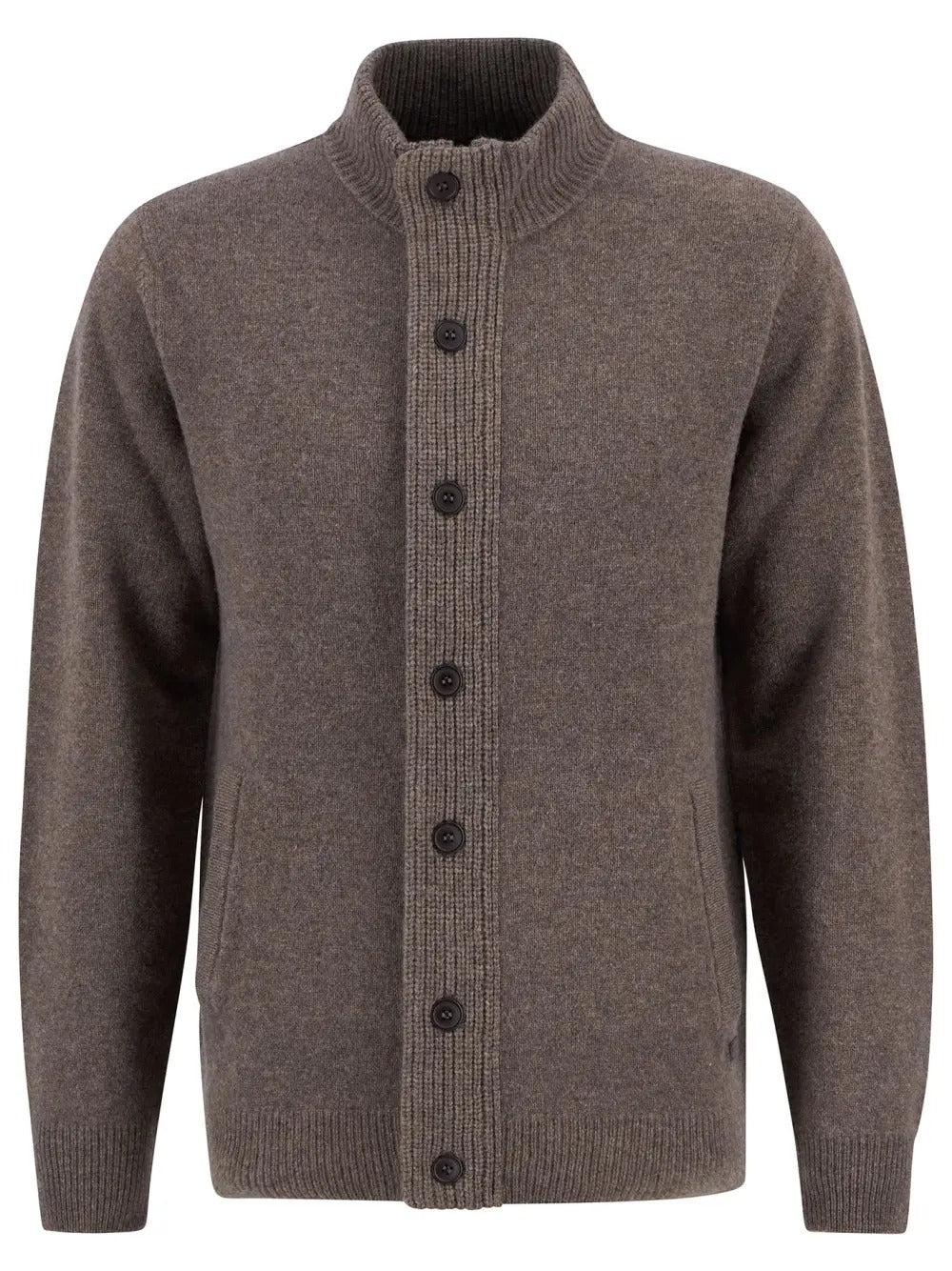 BARBOUR Maglione Uomo Essential Patch Zip-Dark Stone