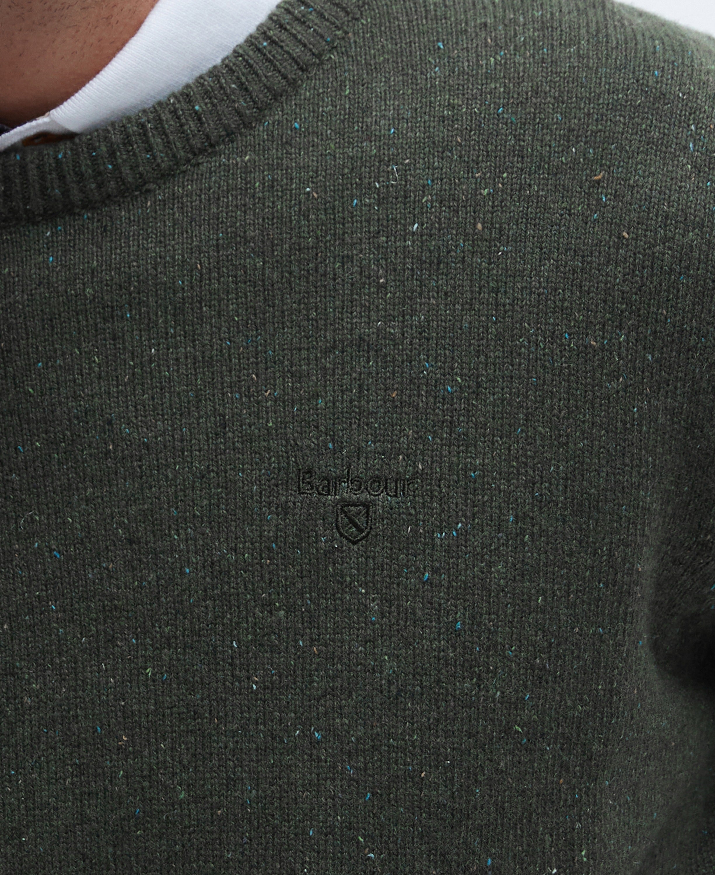 BARBOUR Maglione Uomo Essential Tisbury-Dark Seaweed