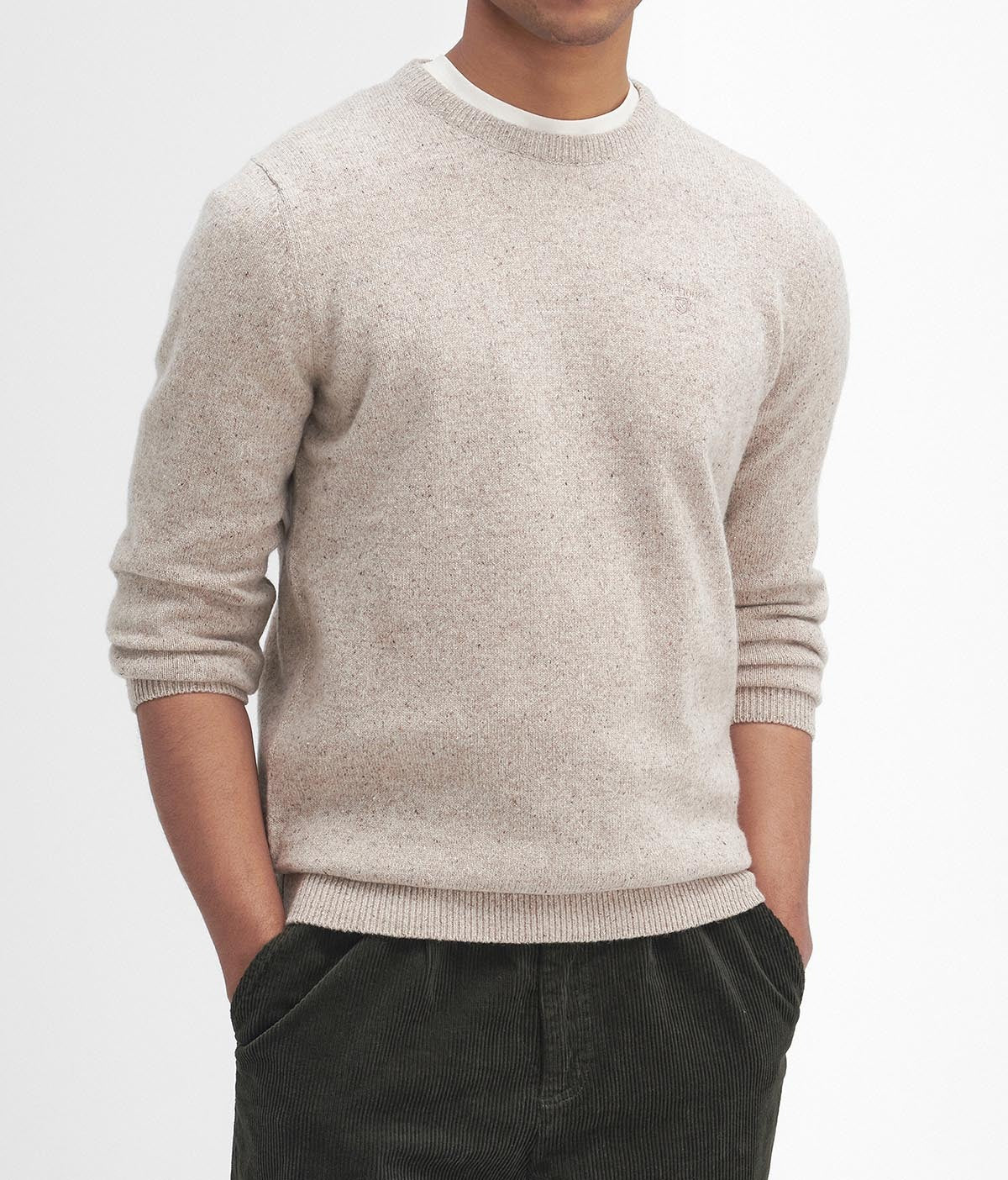 BARBOUR Maglione Uomo Essential Tisbury-Stone