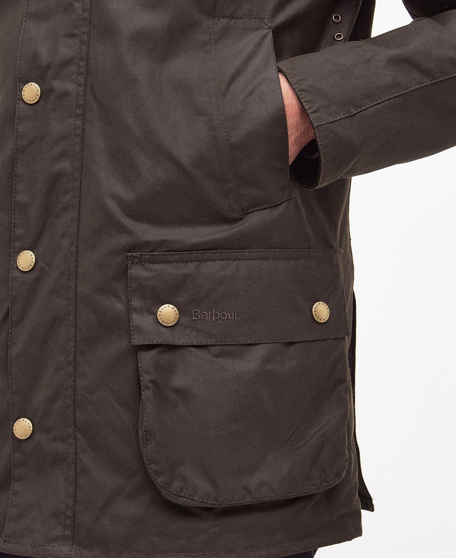 BARBOUR Giacca Uomo ASHBY WAX-Olive