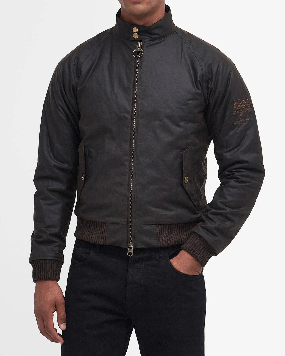 BARBOUR Giacca Uomo Merchant Wax-Olive