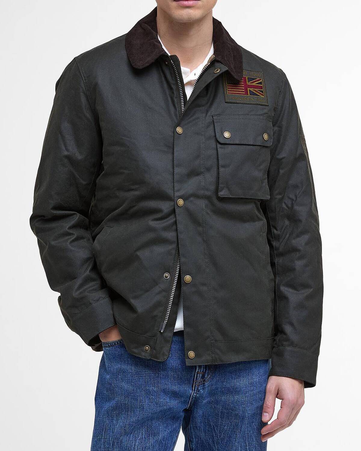 BARBOUR Giacca Uomo Workers Wax-Sage