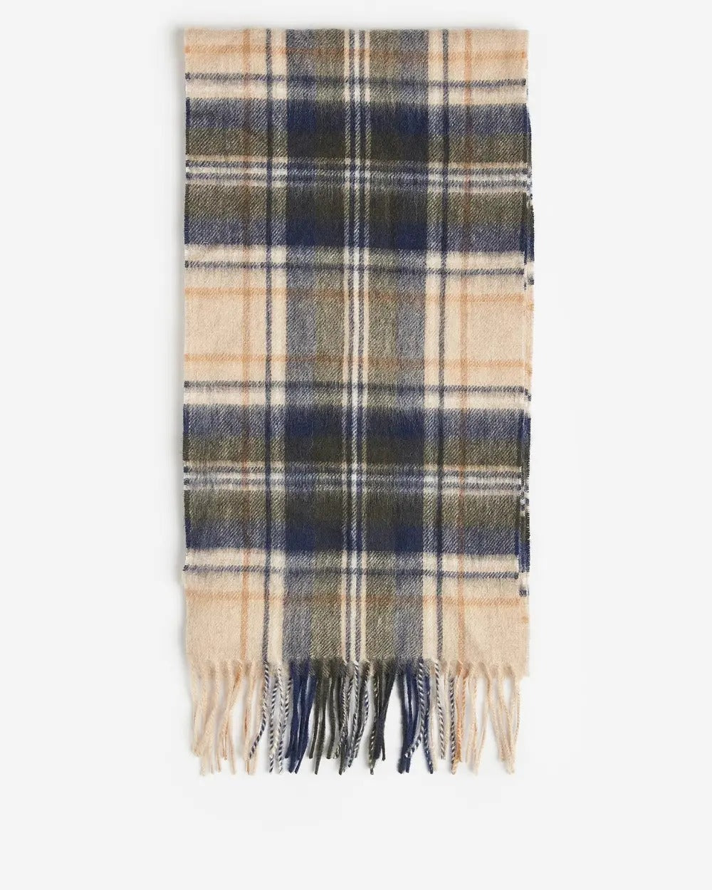 BARBOUR Sciarpa Uomo NEW CHECK TARTAN-Sand Beige Plaid