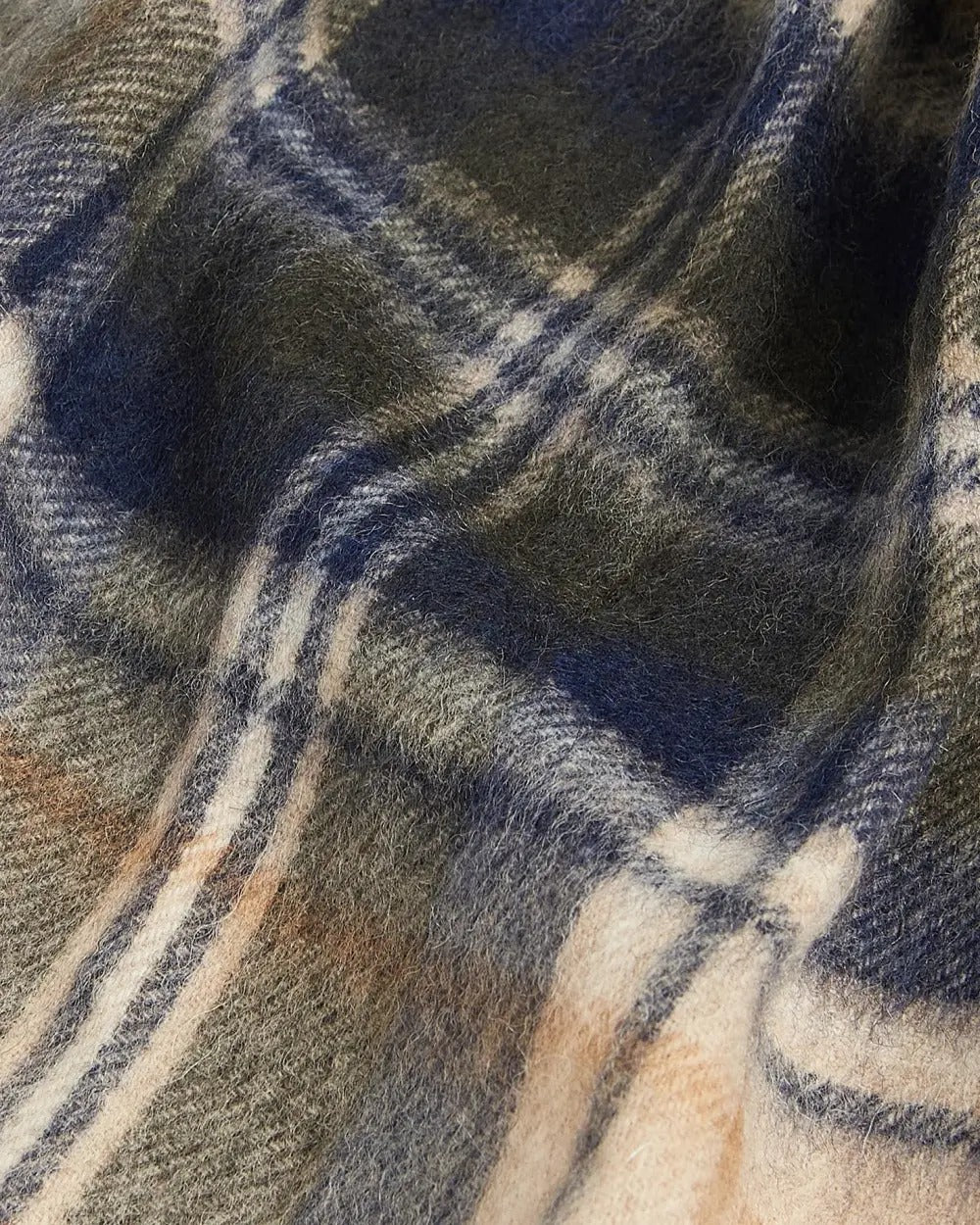 BARBOUR Sciarpa Uomo NEW CHECK TARTAN-Sand Beige Plaid