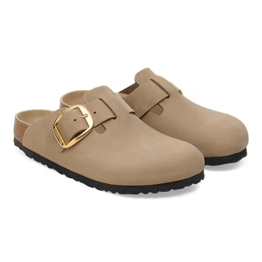 BIRKENSTOCK Ciabatta Donna BOSTON BIG BUCKLE Oiled-Tobacco Brown
