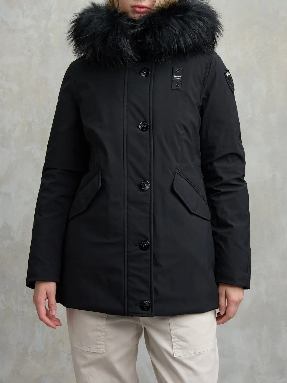 BLAUER Parka Donna Irma-Nero