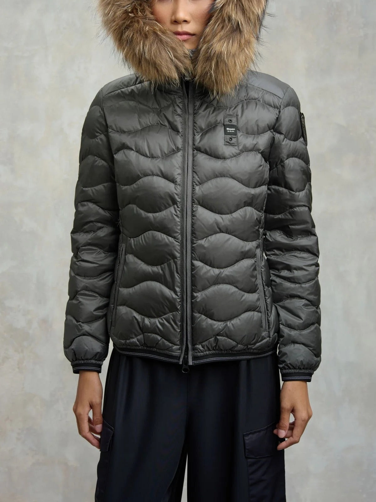 BLAUER Giubbotto Donna Aldie-Grigio Antracite