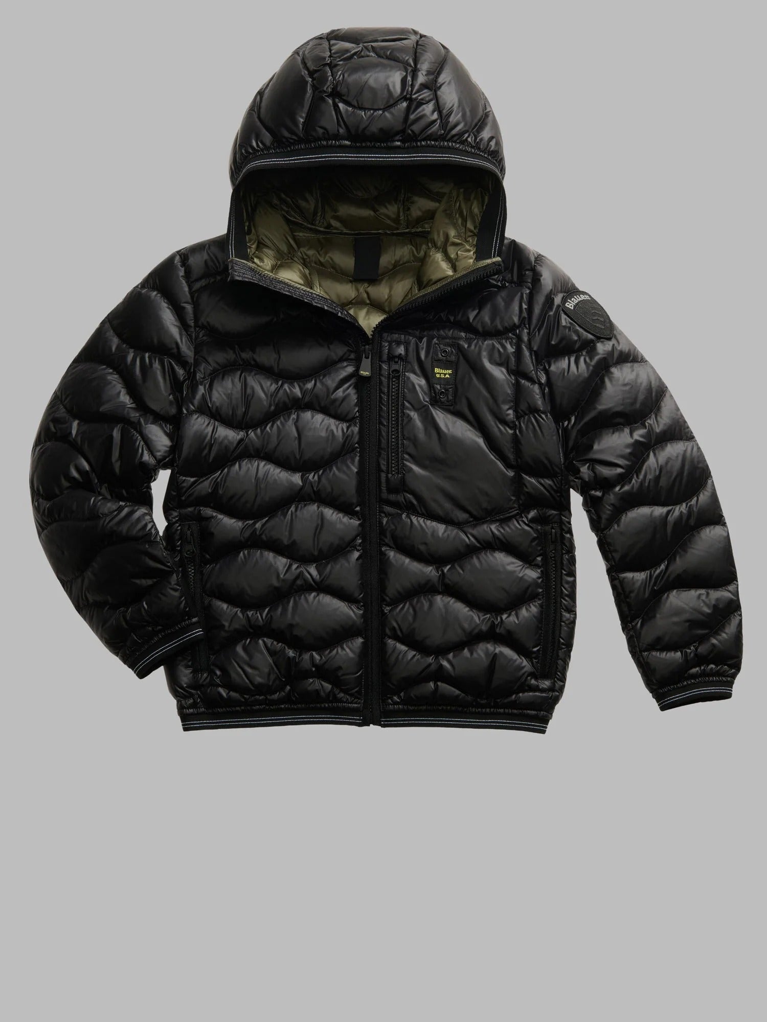 BLAUER Giubbino Bambino Brinton Junior-Nero/verde