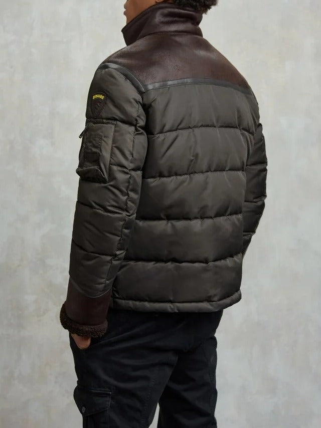 BLAUER Giubbotto Uomo Organ-Nero Oliva