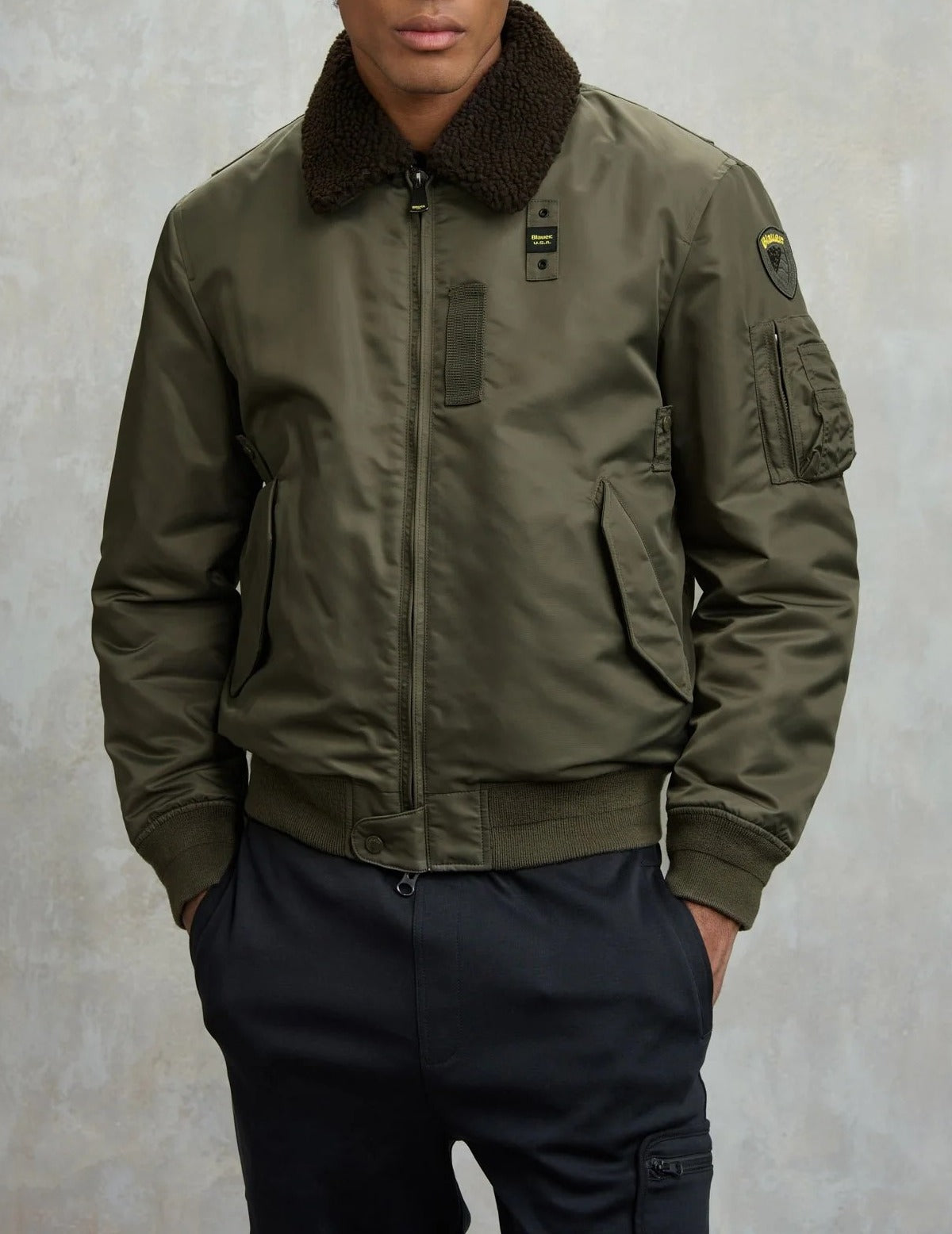 BLAUER Giubbotto Uomo Marshall-Verde Bosco