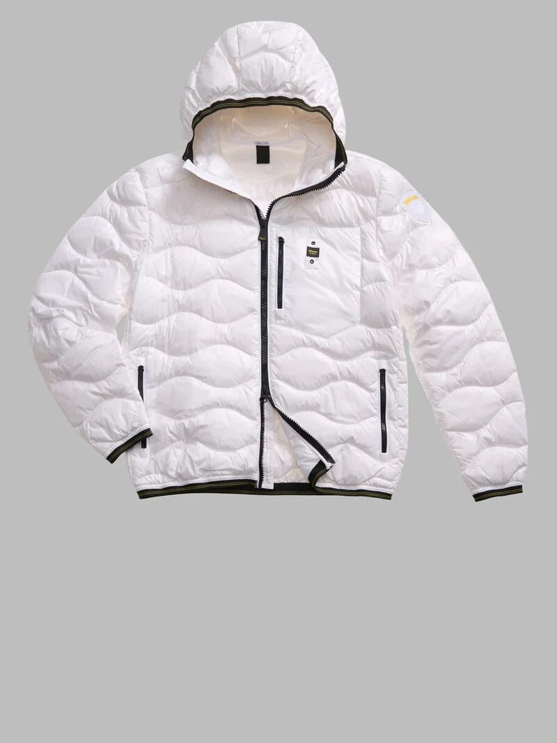 BLAUER Giubbotto Uomo Wave-Bianco